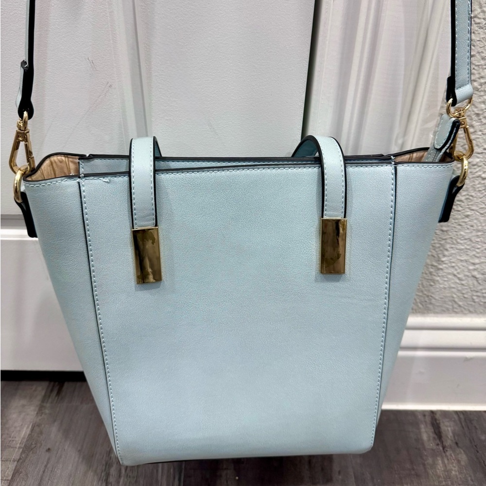 Light / Sky Blue Fashion HandBag Tote Purse- Brand New